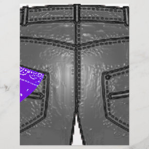 Papier Mouchoir gauche violet