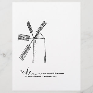 Papier moulin sur arrière - plan blanc
