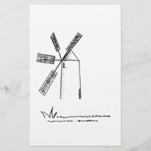 Papier moulin sur arrière - plan blanc