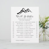 Papier Mountain Voudrait-Elle Plutôt Fête des mariées Jeu (Debout devant)