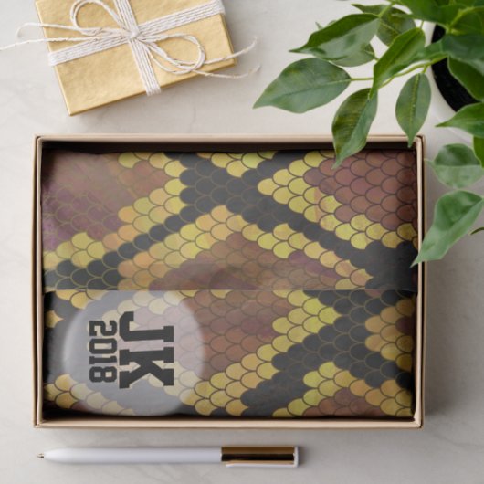 Papier Mousseline 03of12 Motif de serpent papier (Cadeau)