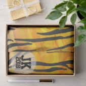 Papier Mousseline 03of12 Tiger Motif Tissu Paper (Cadeau)