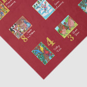 Papier Mousseline 12 jours d'animaux mignons et de typographie de (Détail)