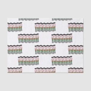 Papier Mousseline 12 jours de Noël 12 tambours