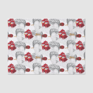 Papier Mousseline 12 jours de Noël 3 poules françaises