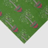 Papier Mousseline 12 jours de perdrix de Noël dans un poirier (Détail)