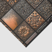 Papier Mousseline 15 Carreaux mixtes de style Embossé Brown AA6 Déco (Détail)