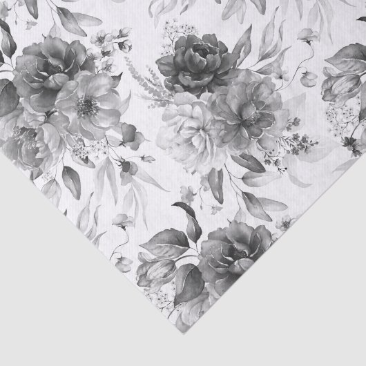 Papier Mousseline 1600s Hollandais Black White Still Life Art Floral (Détail)