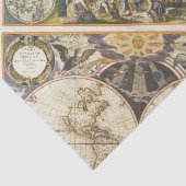 Papier Mousseline 1702 Une nouvelle carte du monde (Détail)