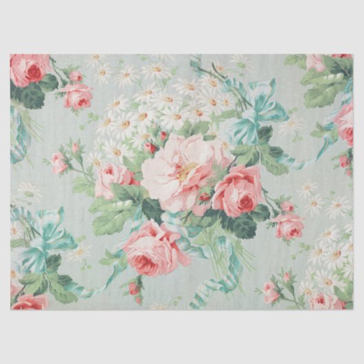 Papier Mousseline 1890 Illustration de fleurs en fleurs (Recto)