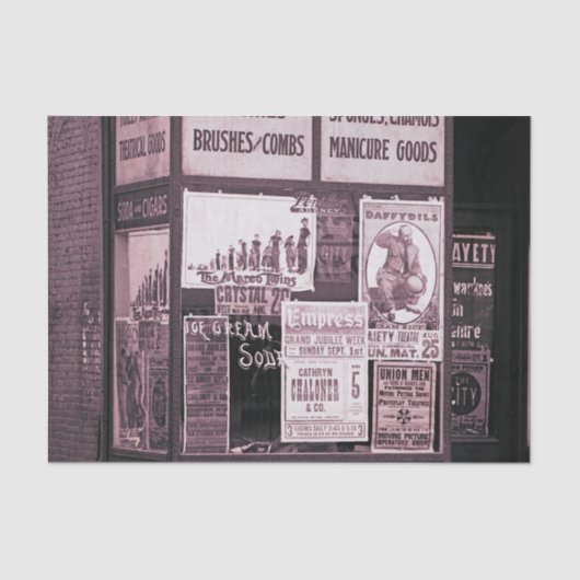 Papier Mousseline 1912 Fenêtre du magasin Vaudeville Manucure Pro-Un (Recto)