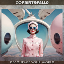 1950 le futurisme rétro émancipé femme en rose