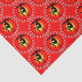 Papier Mousseline 1980 Année du singe (Détail)