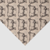 Papier Mousseline 19e century print cotswold sheep (Détail)