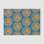 Papier Mousseline 1 an de récupération Anniversaire pièce (Recto)