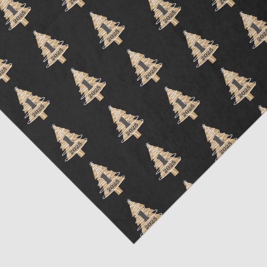 Papier Mousseline 1st Christmas Black (Détail)