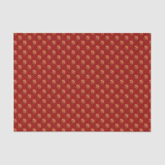 Papier Mousseline 2023 Rabbit Year Gold embossed effet Papier de tis (Recto)