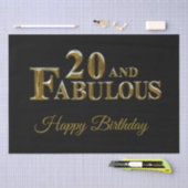 Papier Mousseline 20e anniversaire  (Artisanat)
