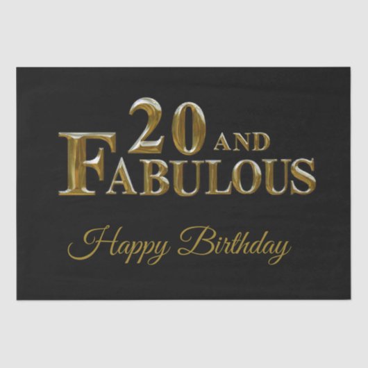 Papier Mousseline 20e anniversaire  (Recto)