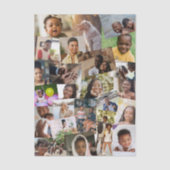 Papier Mousseline 24 Haphazardly Overlapping Photos Collage Template (Recto)