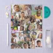 Papier Mousseline 24 Haphazardly Overlapping Photos Collage Template (Artisanat)