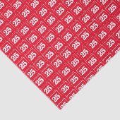 Papier Mousseline 25 sur le papier de tissus rouges (Détail)