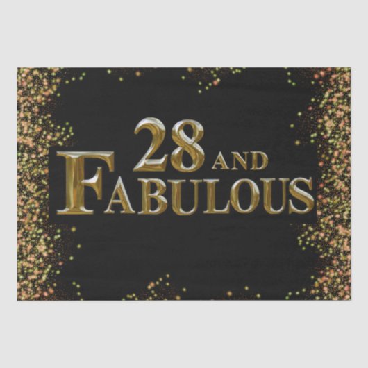 Papier Mousseline 28e anniversaire (Recto)