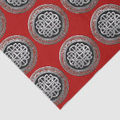 Papier Mousseline [300] Croix du noeud d'argent celtique sacré (Détail)