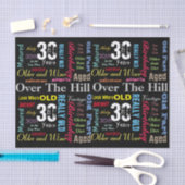 Papier Mousseline 30e anniversaire heureux dans un style de graffiti (Artisanat)