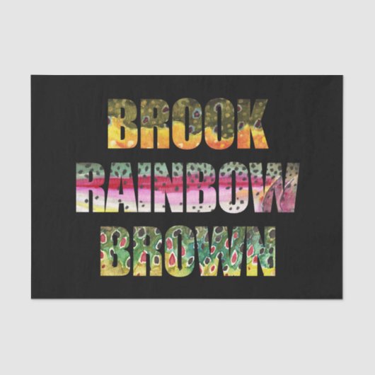 Papier Mousseline 3 Belles peaux de truites (Recto)