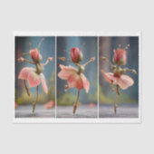 Papier Mousseline 3 Blush Rose Fairy Ballerinas DJ8R Découpage (Recto)