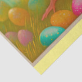 Papier Mousseline 3 Collecte De Pâques De Poulet Et D'Oeufs (Détail)