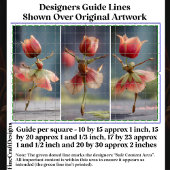 Papier Mousseline 3 Danseuses Chic Flower Shabby, DJ6L Rose Découpag