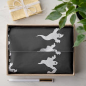 Papier Mousseline 3 Fantômes Noir & Blanc Whimsical Halloween Party (Cadeau)