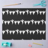 Papier Mousseline 3 Fantômes Noir & Blanc Whimsical Halloween Party (Artisanat)