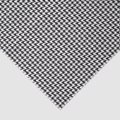 Papier Mousseline 3 Tissue Sheets, Black White Houndstooth Pattern (Détail)