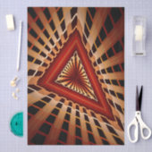 Papier Mousseline 3D Fantasy Network Modern Fractal Graphic Design (Artisanat)