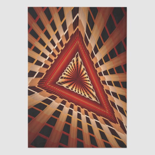 Papier Mousseline 3D Fantasy Network Modern Fractal Graphic Design (Recto)