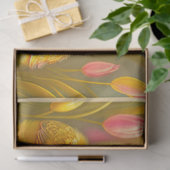 Papier Mousseline 4 Collection Pâques De Poulet Et Fleurs (Cadeau)