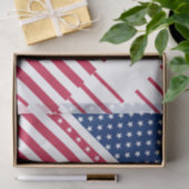 Papier Mousseline 4 juillet Patriotique Étoiles et rayures Enveloppe (Cadeau)