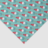 Papier Mousseline 4 juillet Rocket Pop Patriotic Popsicle Imprimer (Détail)