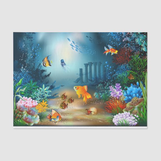 Papier Mousseline 4 sous-marins (Recto)