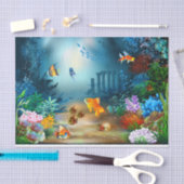 Papier Mousseline 4 sous-marins (Artisanat)