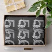 Papier Mousseline 50 Cinquante et fabuleux Parties scintillant d'arg (Cadeau)