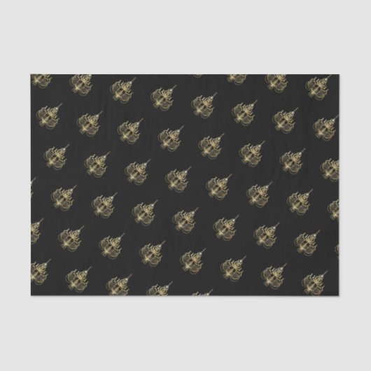 Papier Mousseline 50 et fabuleux lustres dorés d'anniversaire (Recto)