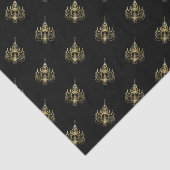 Papier Mousseline 50 et fabuleux lustres dorés d'anniversaire (Détail)