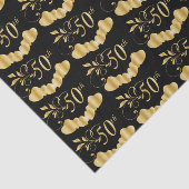 Papier Mousseline 50e anniversaire de Mariage d'or