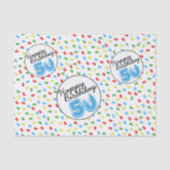 Papier Mousseline 50e anniversaire Festive Colorful Tissue Paper (Recto)