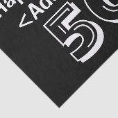 Papier Mousseline 50e anniversaire Thème Personnalisé Tissu Papier (Détail)