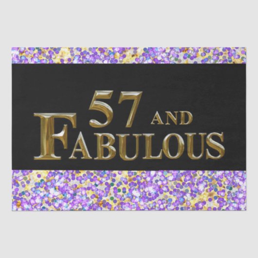 Papier Mousseline 57e anniversaire (Recto)
